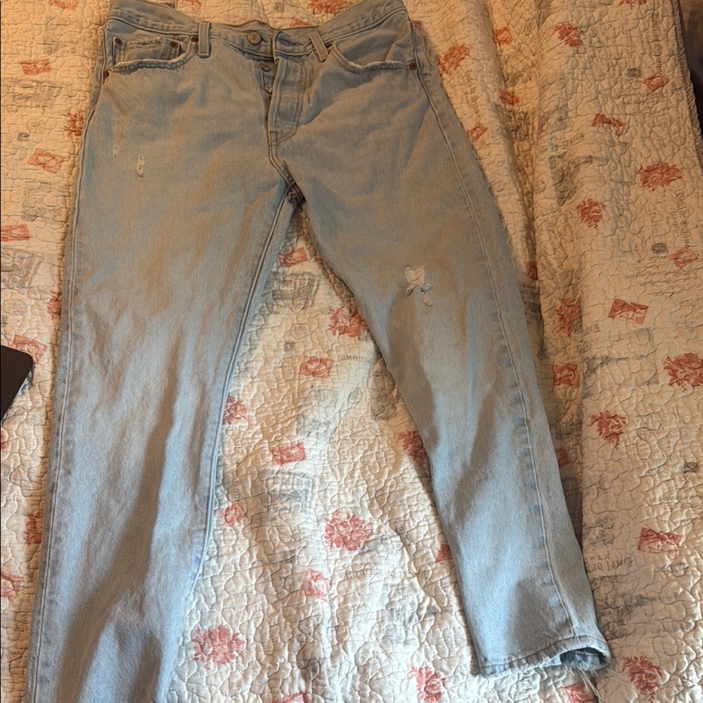 Levi's Blue Straight Leg Jeans Casual Wear